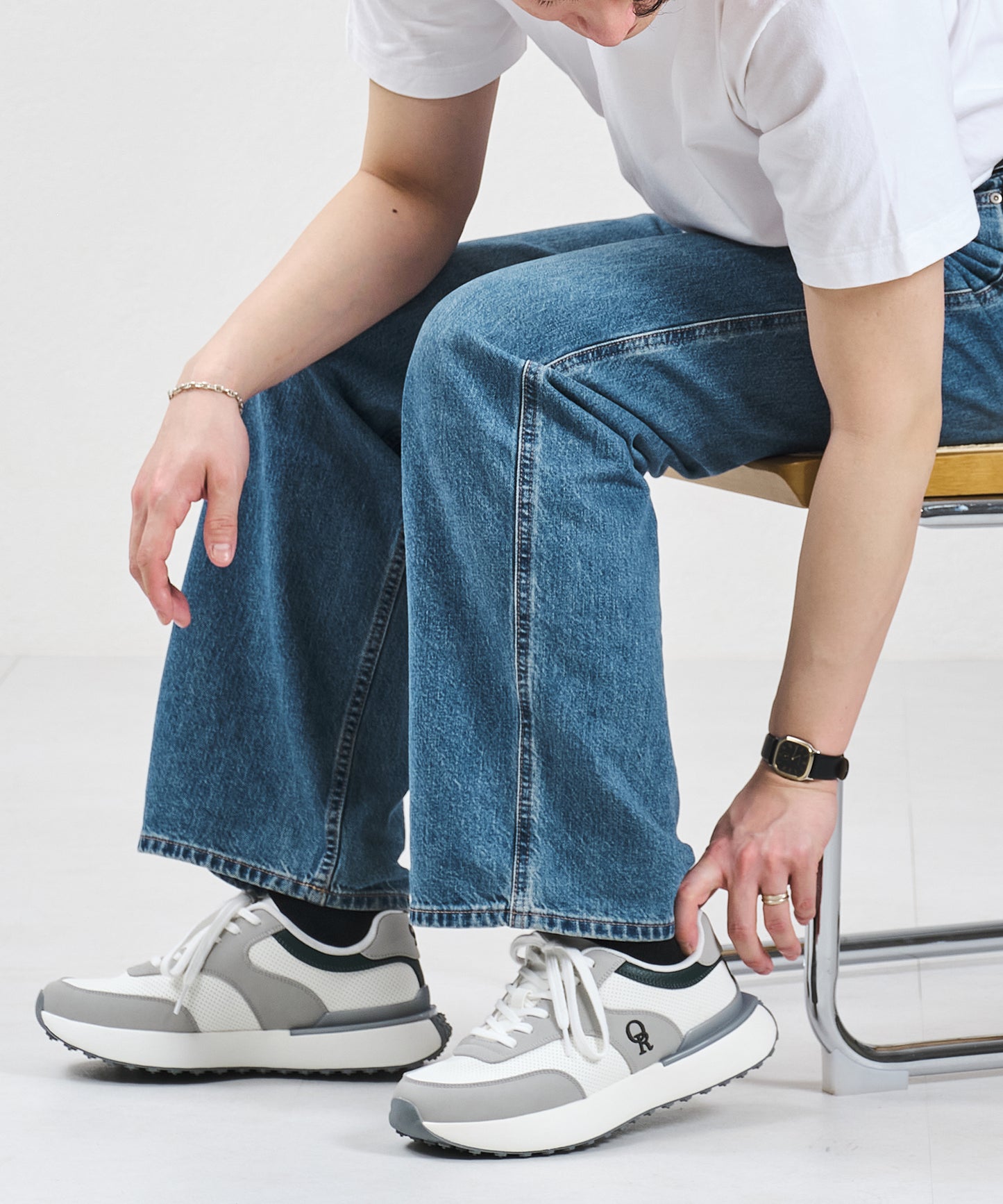 【MEN’S】パンチングデザインスニーカー/OT5703