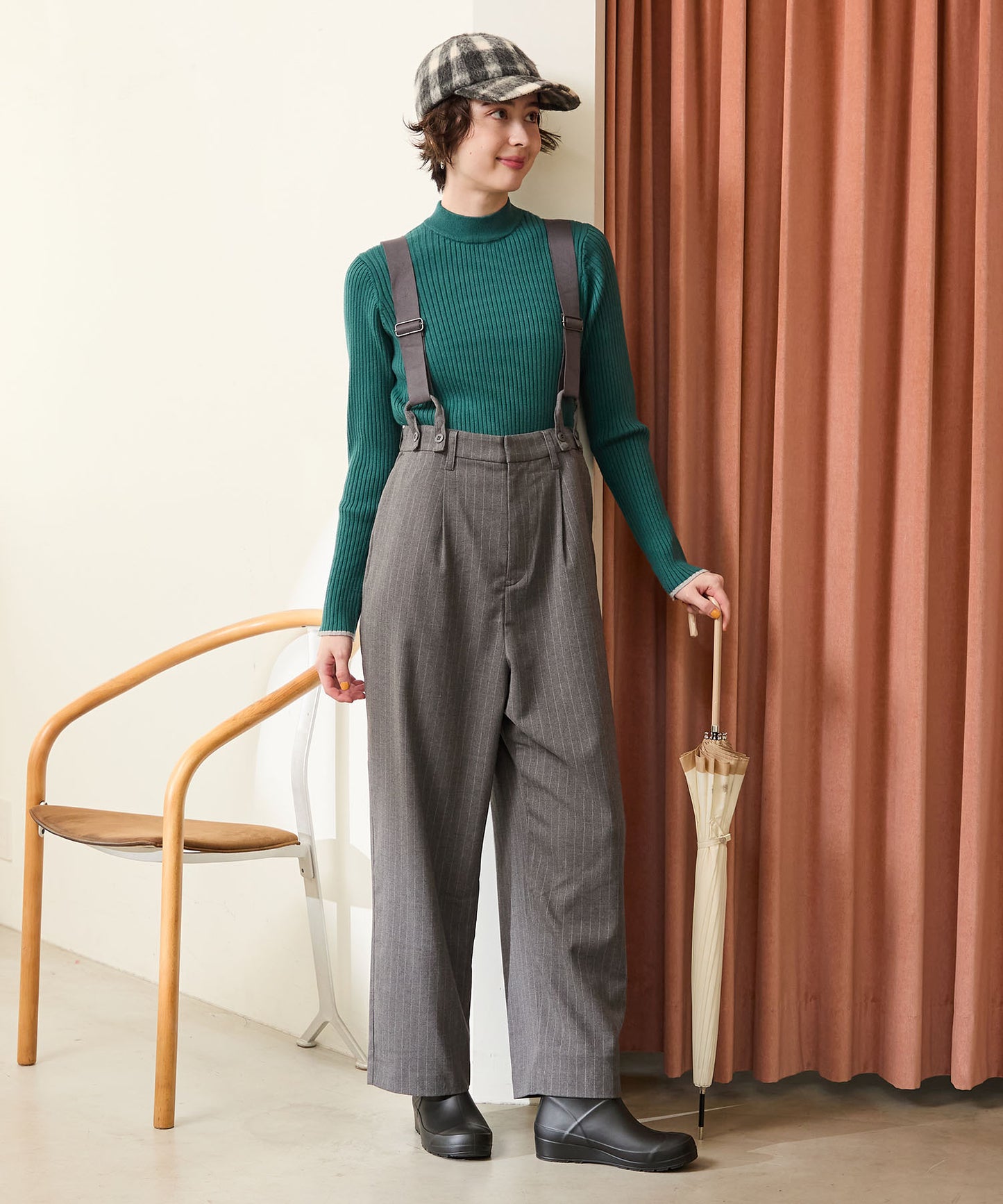 【WEB限定】ウエッジソールレインブーツ/R-0024