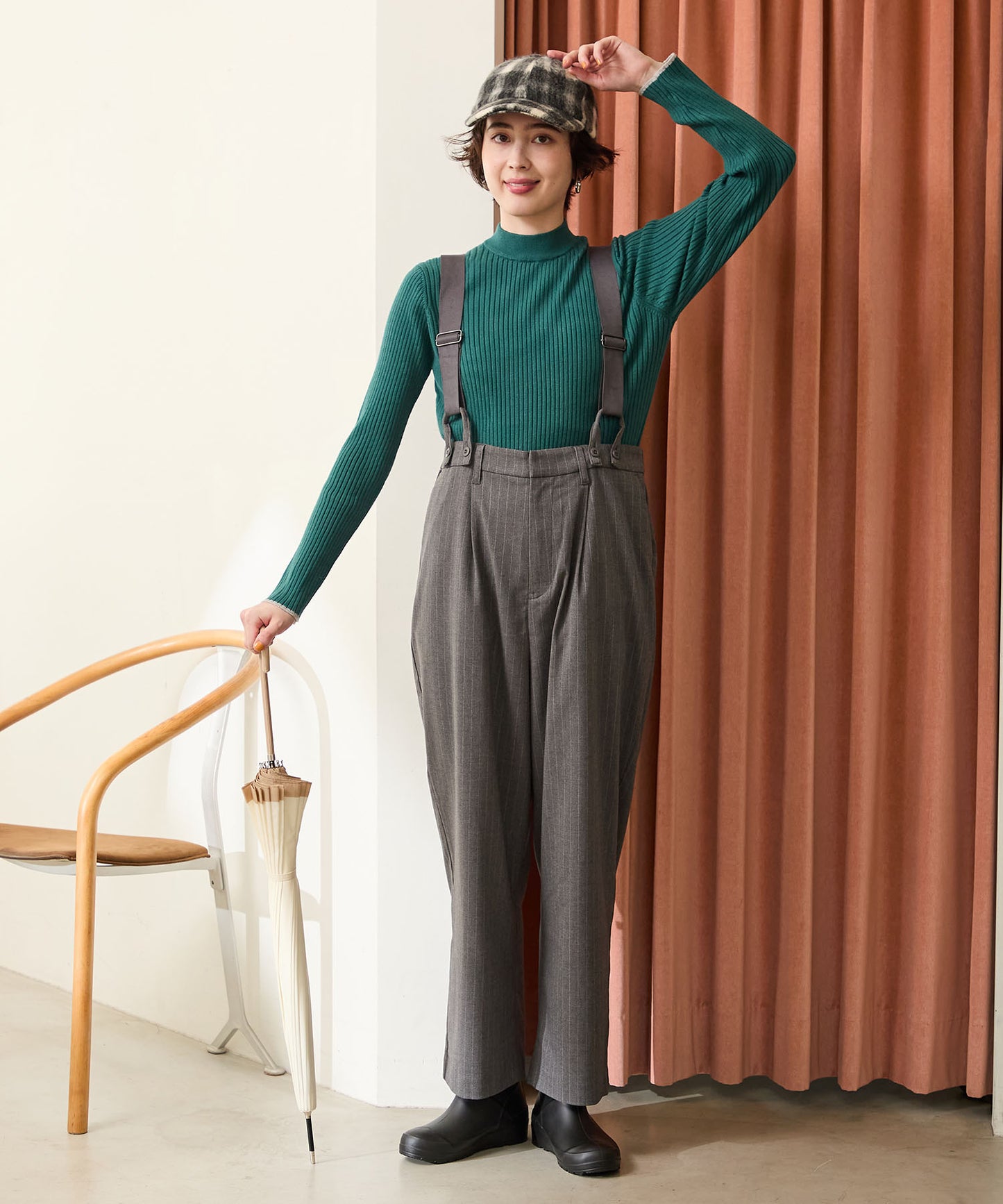 【WEB限定】ウエッジソールレインブーツ/R-0024