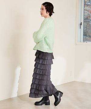 【WEB限定】ミドル丈サイドゴアレインブーツ/R-0025