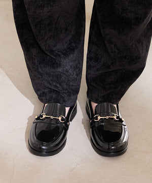 【新色追加】ビットモチーフPVCレインローファー/R-1021