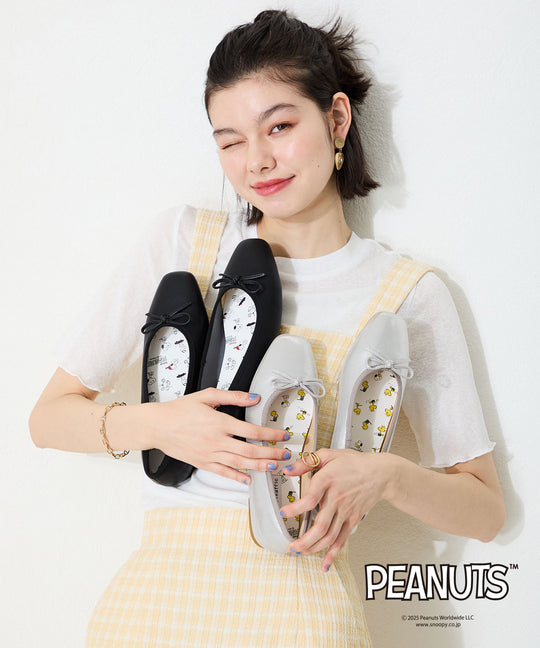 【跳べるパンプス】PEANUTSデザインバレエシューズ/跳べるパンプスシリーズ累計150万足突破/R-3208S