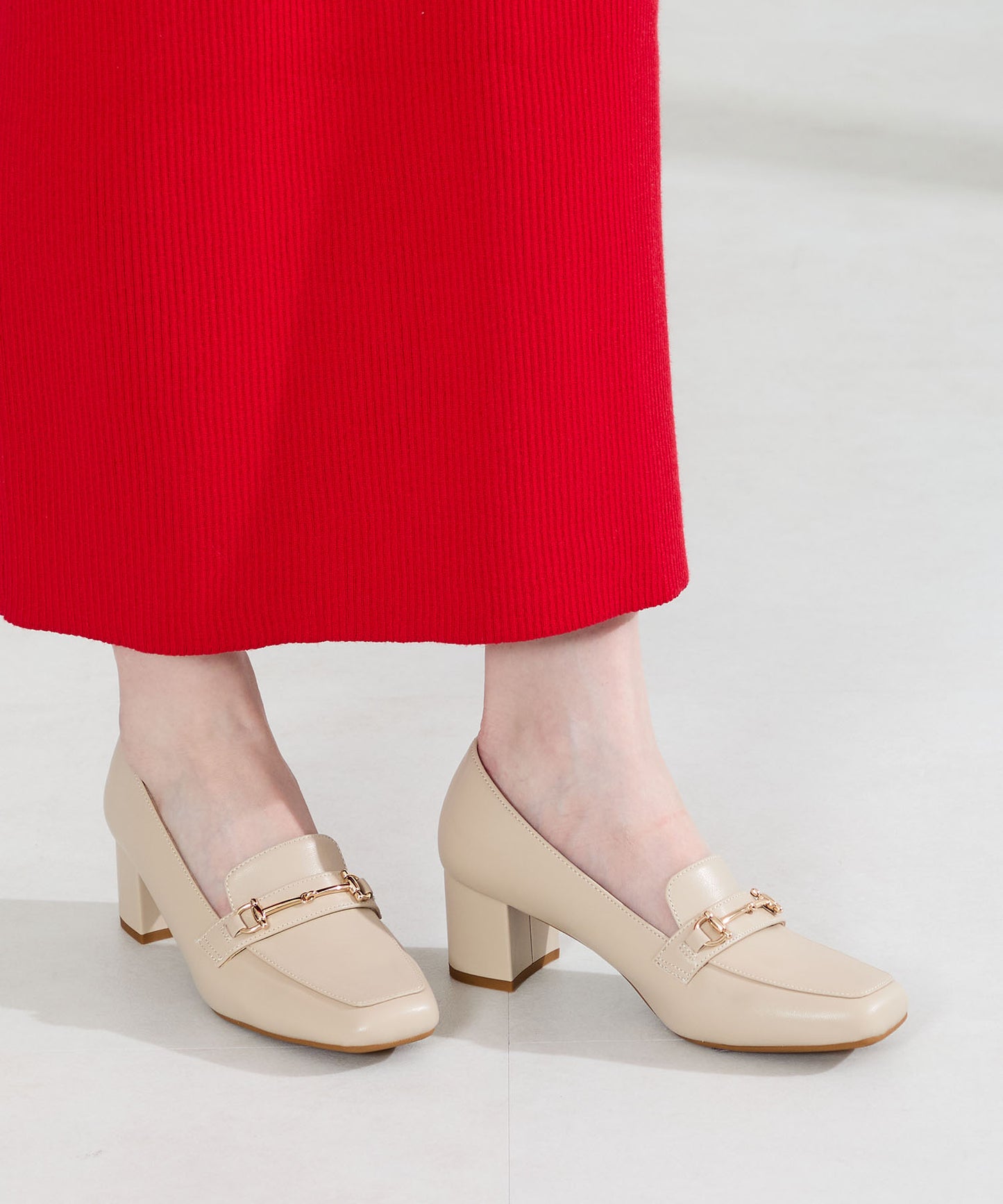 【跳べるパンプス】ビットヒールローファー/跳べるパンプスシリーズ累計150万足突破/R-3214