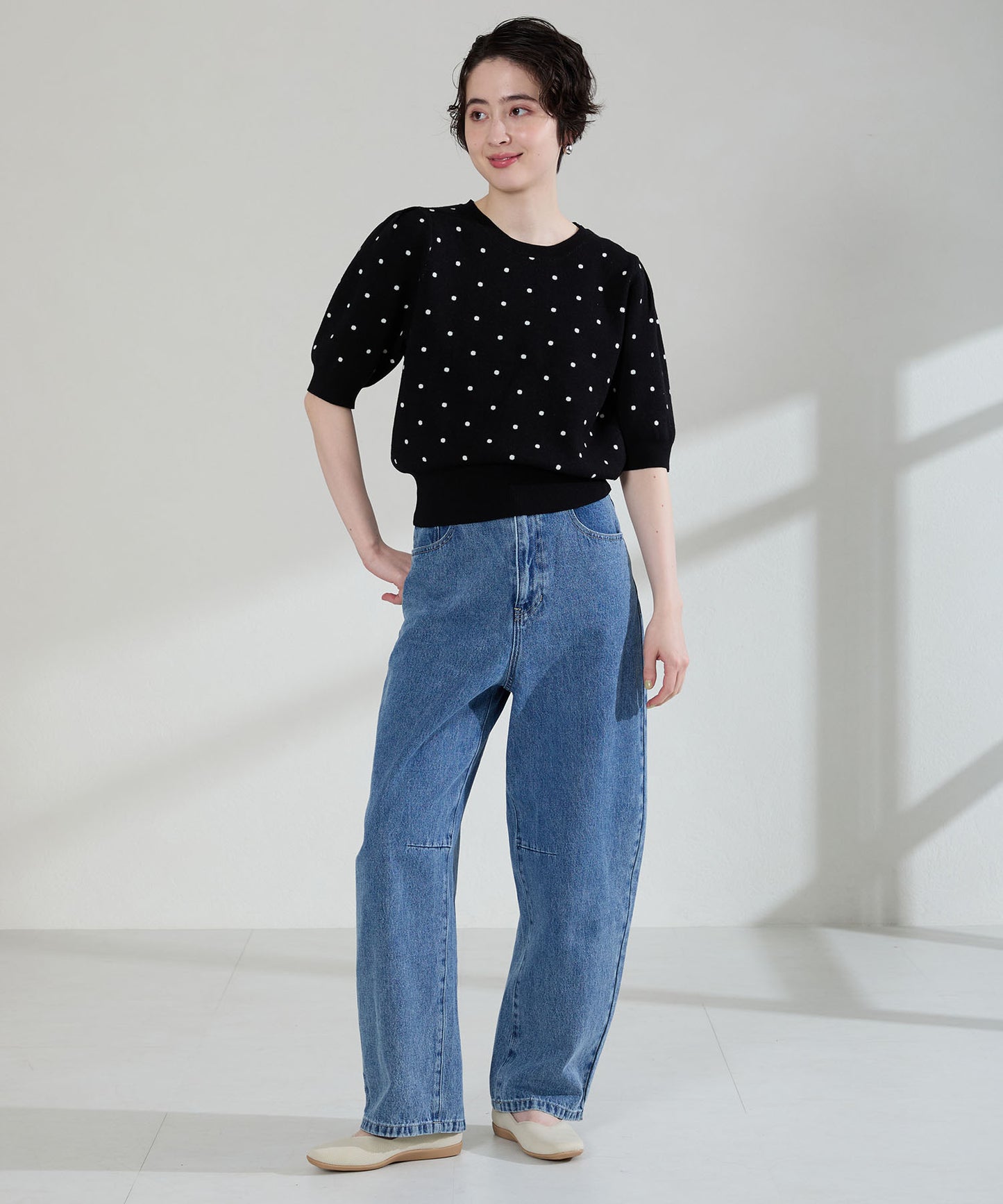 【跳べるパンプス】ニットパンプス/跳べるパンプスシリーズ累計150万足突破/R-3215