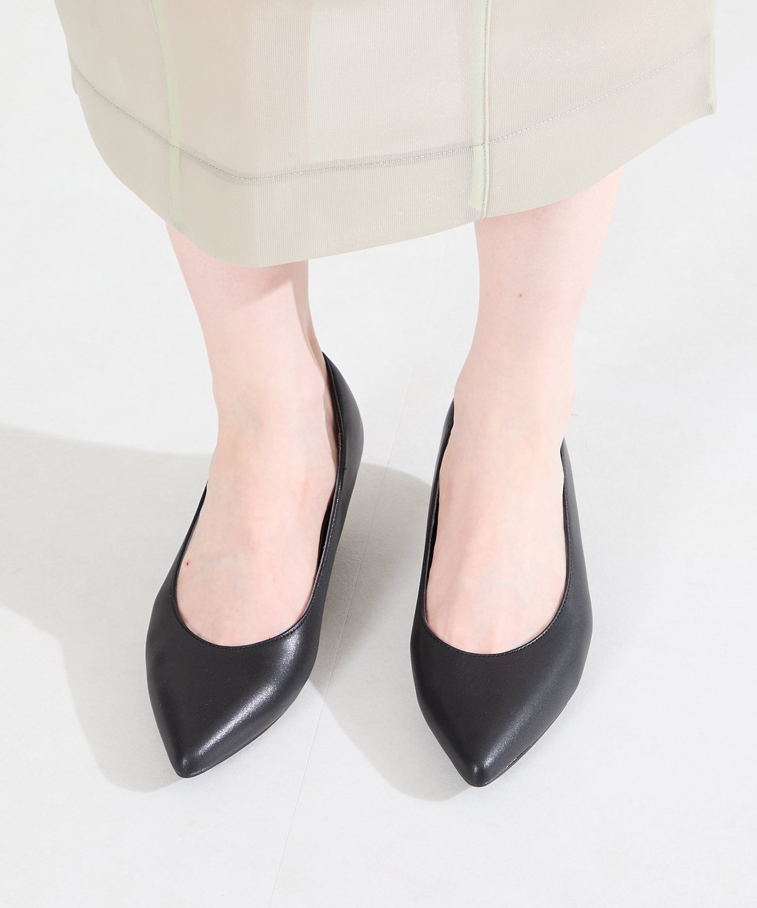 跳べるパンプス】ポインテッドトゥ4cmヒール/跳べるパンプスシリーズ