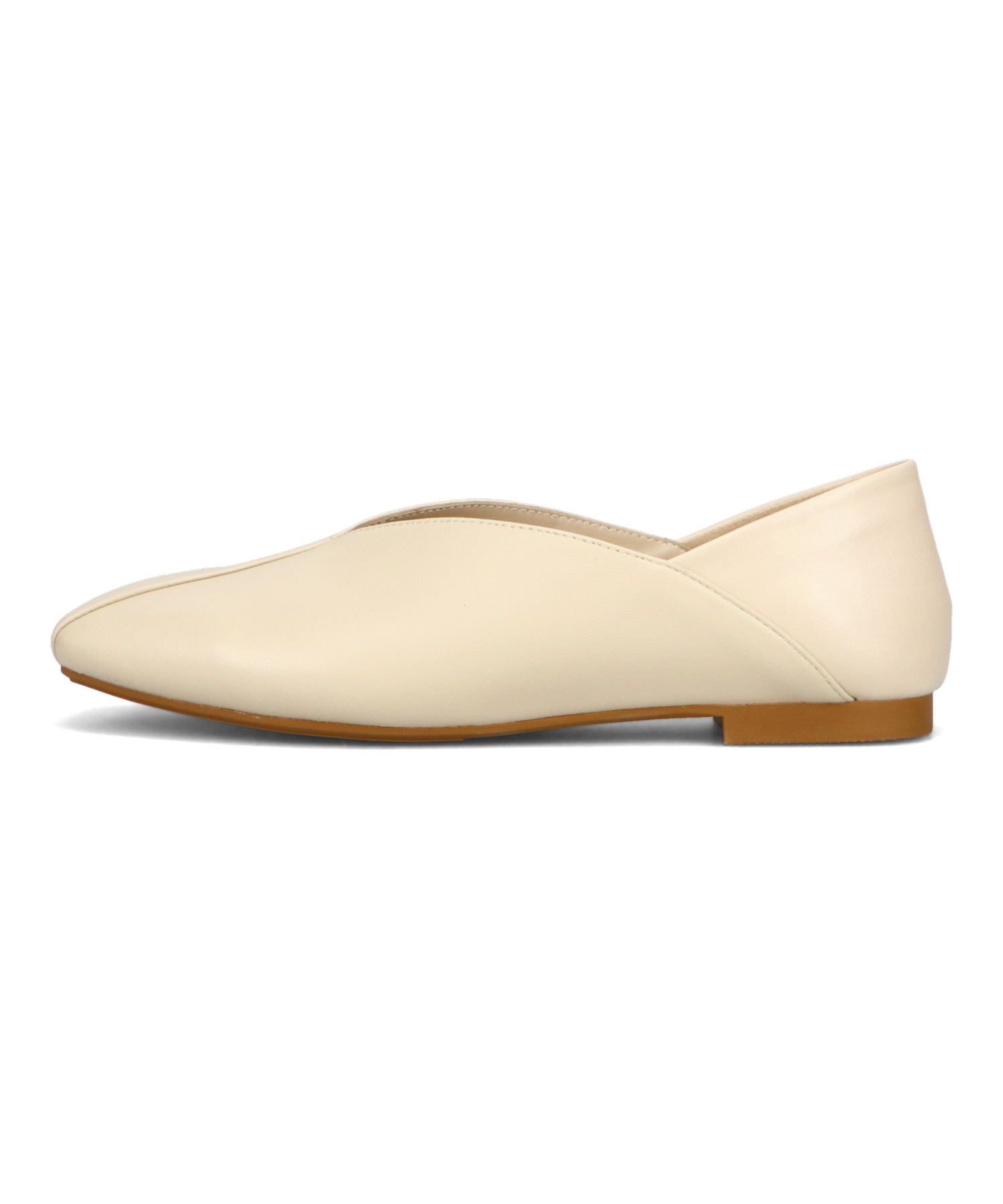 跳べるパンプス/本革使用】本革Vカットバブーシュ/R-6010