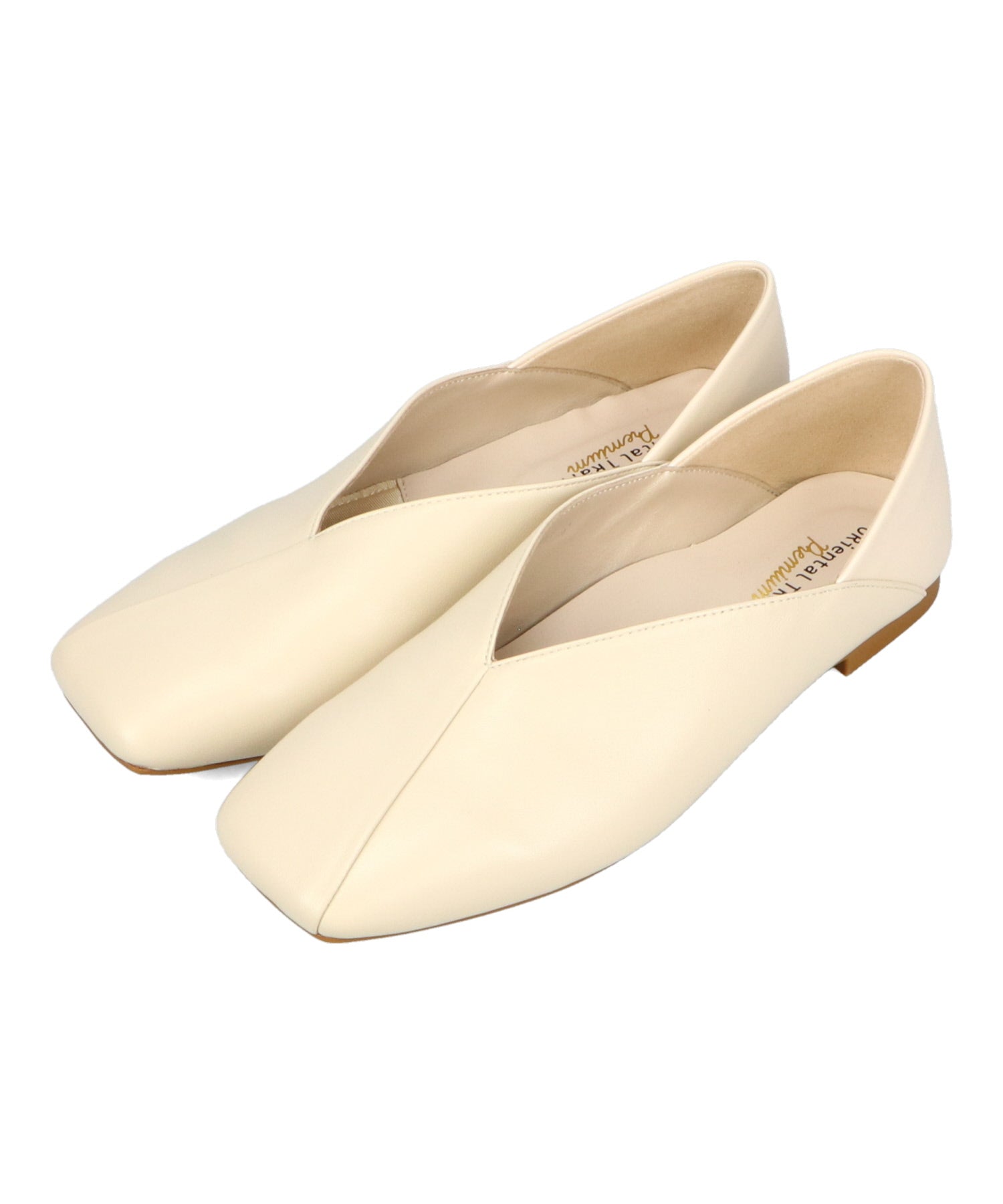 跳べるパンプス/本革使用】本革Vカットバブーシュ/R-6010