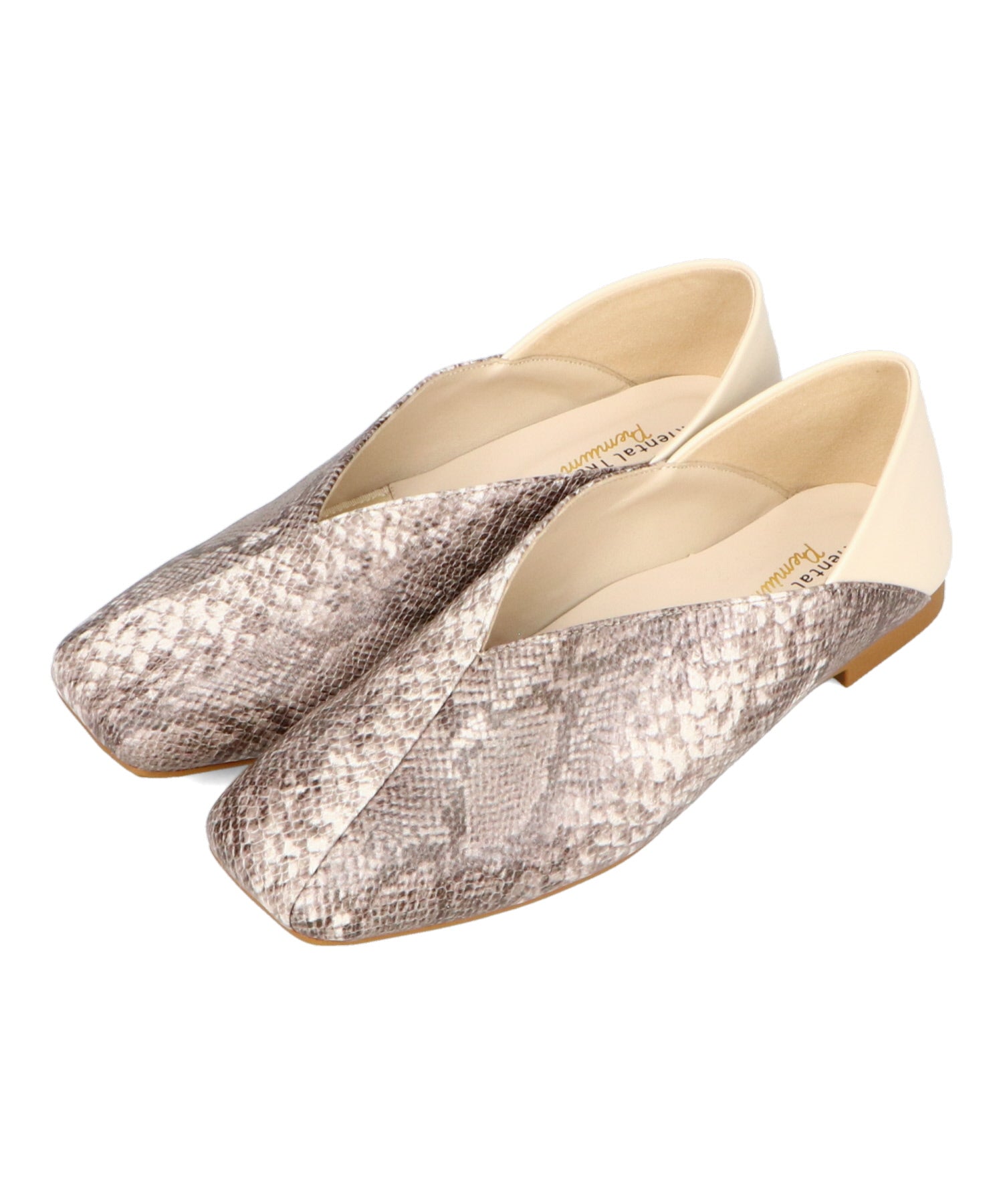 跳べるパンプス/本革使用】本革Vカットバブーシュ/R-6010