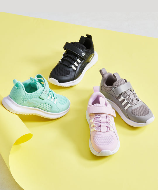 【KIDS】ベルト×ゴム紐メッシュスニーカー/K-452